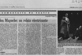 Medea mapuche, un relato electrizante  [artículo] Leopoldo Pulgar I.