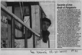 Sacarán al tren desde el purgatorio  [artículo]