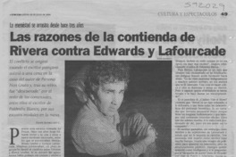 Las razones de la contienda de Rivera contra Edwards y Lafourcade  [artículo] Felipe Rodríguez C.