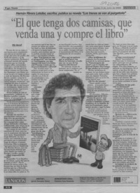 "El que tenga dos camisas, que venda una y compre el libro"  [artículo] Willy Haltenhoff