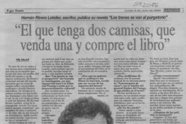"El que tenga dos camisas, que venda una y compre el libro"  [artículo] Willy Haltenhoff