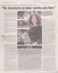 "Me encantaría no haber escrito este libro"  [artículo] Carlos Vergara