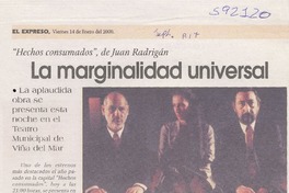 La marginalidad universal  [artículo]