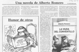 Una novela de Alberto Romero  [artículo] Marino Muñoz Lagos