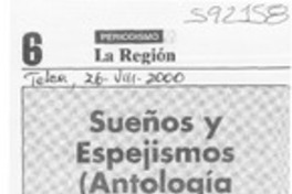Sueños y espejismos (Antología mínima) Matías Rafide  [artículo] Manuel Peña Muñoz