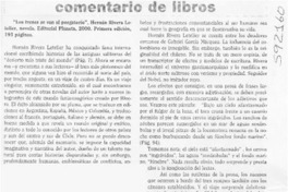 Los trenes se van al purgatorio  [artículo] Antonio Rojas Gómez