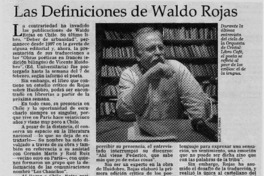 Las definiciones de Waldo Rojas  [artículo]
