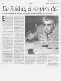 De Rokha, el respiro del "roto cosmopolita"  [artículo] Manuel Torres