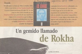 Un gemido llamado de Rokha  [artículo] Adolfo Vera