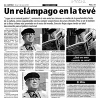 Un relámpago en la tevé  [artículo]
