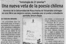 Una nueva veta de la poesía chilena  [artículo] Katherine Almendra