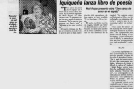 Iquiqueña lanza libro de poesía  [artículo]