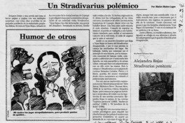 Un strdivarius polémico  [artículo] Marino Muñoz Lagos