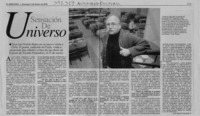 Sensación de universo  [artículo] José Miguel Izquierdo S.