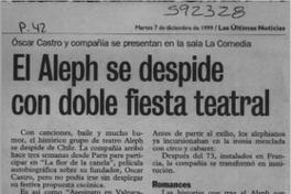 El Aleph se despide con doble fiesta teatal