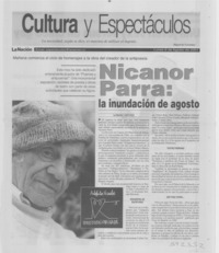 Nicanor Parra, la inundación de agosto
