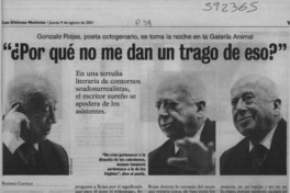 "¿Por qué no me dan un trago de eso"  [artículo] Rodrigo Castillo