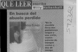 En busca del abuelo perdido  [artículo] Willy Haltenhoff