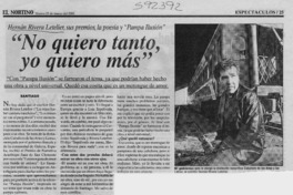 "No quiero tanto, yo quiero más"  [artículo]