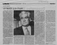 Un ladrón y su mujer  [artículo] Luis Alberto Mansilla