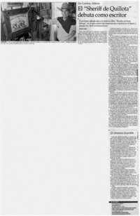 El "Sheriff de Quillota" debuta como escritor