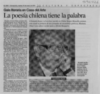 La poesía chilena tiene la palabra  [artículo]
