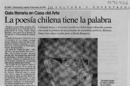 La poesía chilena tiene la palabra  [artículo]