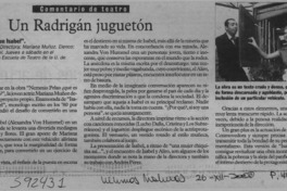 Un Radrigán juguetón  [artículo] Lady Macbeth