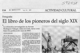 El libro de los pioneros del siglo XIX  [artículo] Víctor M. Mandujano