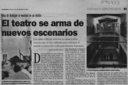 El teatro se arma de nuevos escenarios  [artículo] Leopoldo Pulgar I.