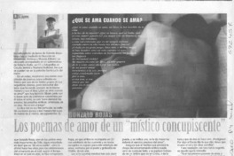 Los poemas de amor de un "místico concupiscente"  [artículo] María Eugenia Meza