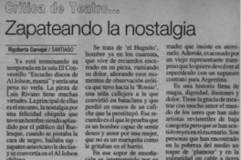 Zapateando la nostalgia  [artículo] Rigoberto Carvajal