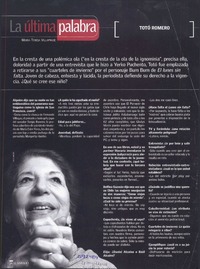 La última palabra  [artículo] María Teresa Villafrade