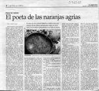 El poeta de las naranjas agrias  [artículo] Jorge Torres Ulloa