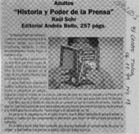 Historia y poder de la prensa  [artículo]