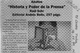 Historia y poder de la prensa  [artículo]