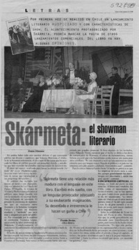 Skármeta, el showman literario  [artículo] Ximena Villanueva