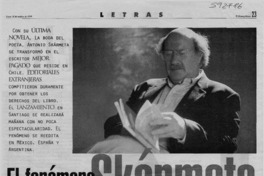 El fenómeno Skármeta  [artículo] Ximena Villanueva