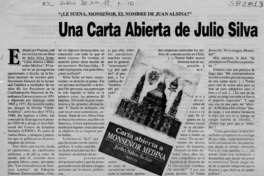 Una carta abierta de Julio Silva Solar