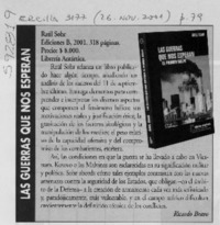 Las guerras que nos esperan  [artículo] Ricardo Bravo
