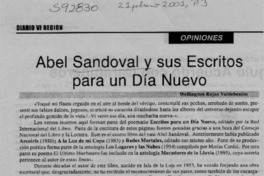 Abel Sandoval y sus Escritos para un día nuevo  [artículo] Wellington Rojas Valdebenito