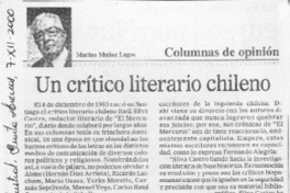 Un crítico literario chilenos