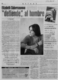 Elizabeth Subercaseaux "defiende" al hombre  [artículo] Marcelo Cabello