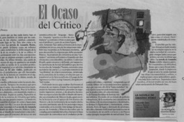 El ocaso del crítico  [artículo] José Promis