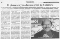 El picaresco y maduro regreso de Skármeta