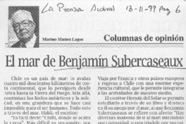 El mar de Benjamín Subercaseaux