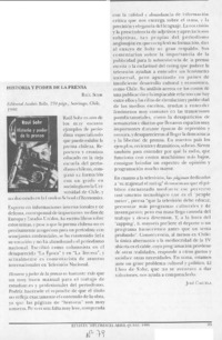 Historia y poder de la prensa