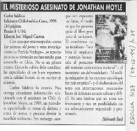 El misterioso asesinato de Jonathan Moyle