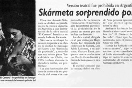 Skármeta sorprendido por censura  [artículo]