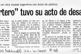 "El cartero" tuvo su acto de desagravio  [artículo]